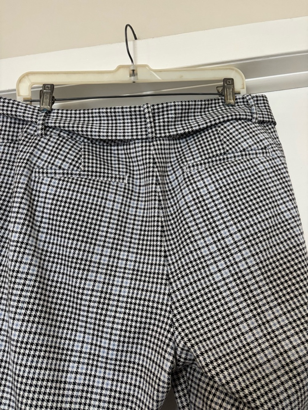Ann Taylor Tailored Plaid Dress Pants - Gray/blue - Picture 5 of 8